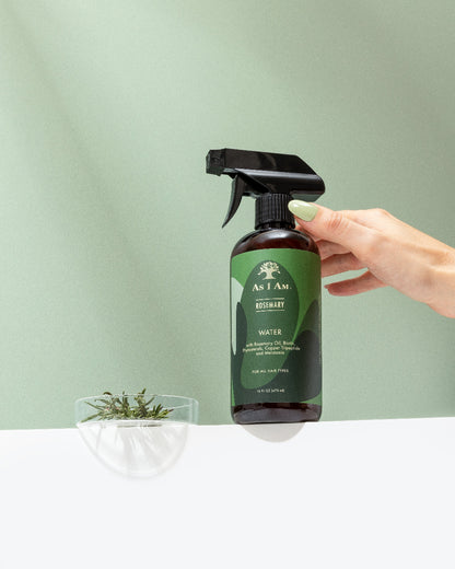 rosemary water hand holding