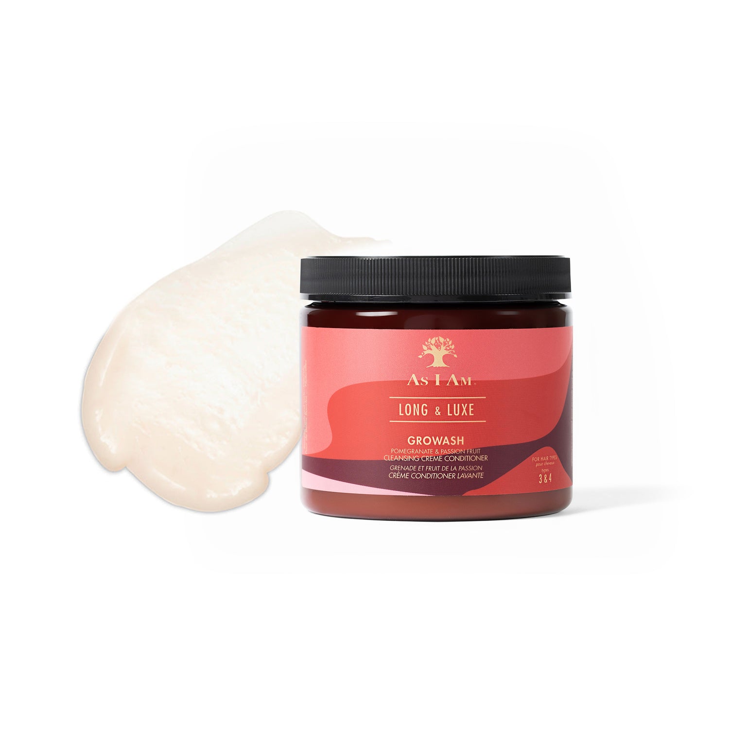 long and luxe product image white background